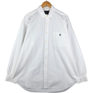 古着 ラルフローレン Ralph Lauren BIG SHIRT 長袖 ボタンダウンシャツ メンズL相当/eaa590705
