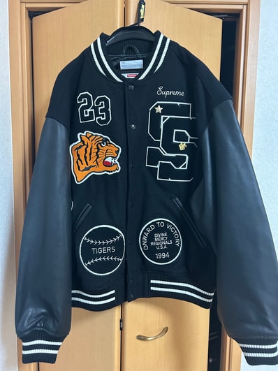 Supreme Tiger Varsity Jacket "Black"