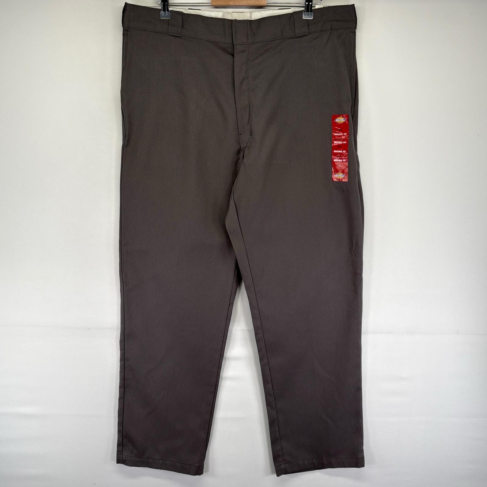 古着 デッドストック ディッキーズ Dickies パンツ チノパン 874 ジッパーフライ 大きいサイズ W40 L32  グレー系 メンズ