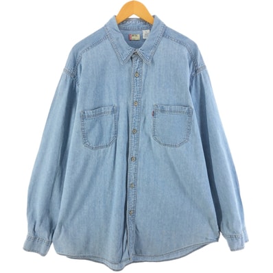 古着 リーバイス Levi's RED TAB 長袖 デニムシャツ メンズXL相当/eaa523087