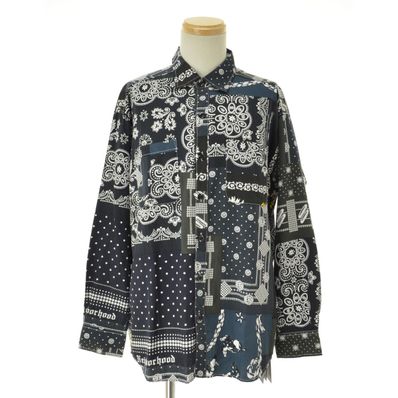 NEIGHBORHOOD BANDANA / C-SHIRT . LS "Black"