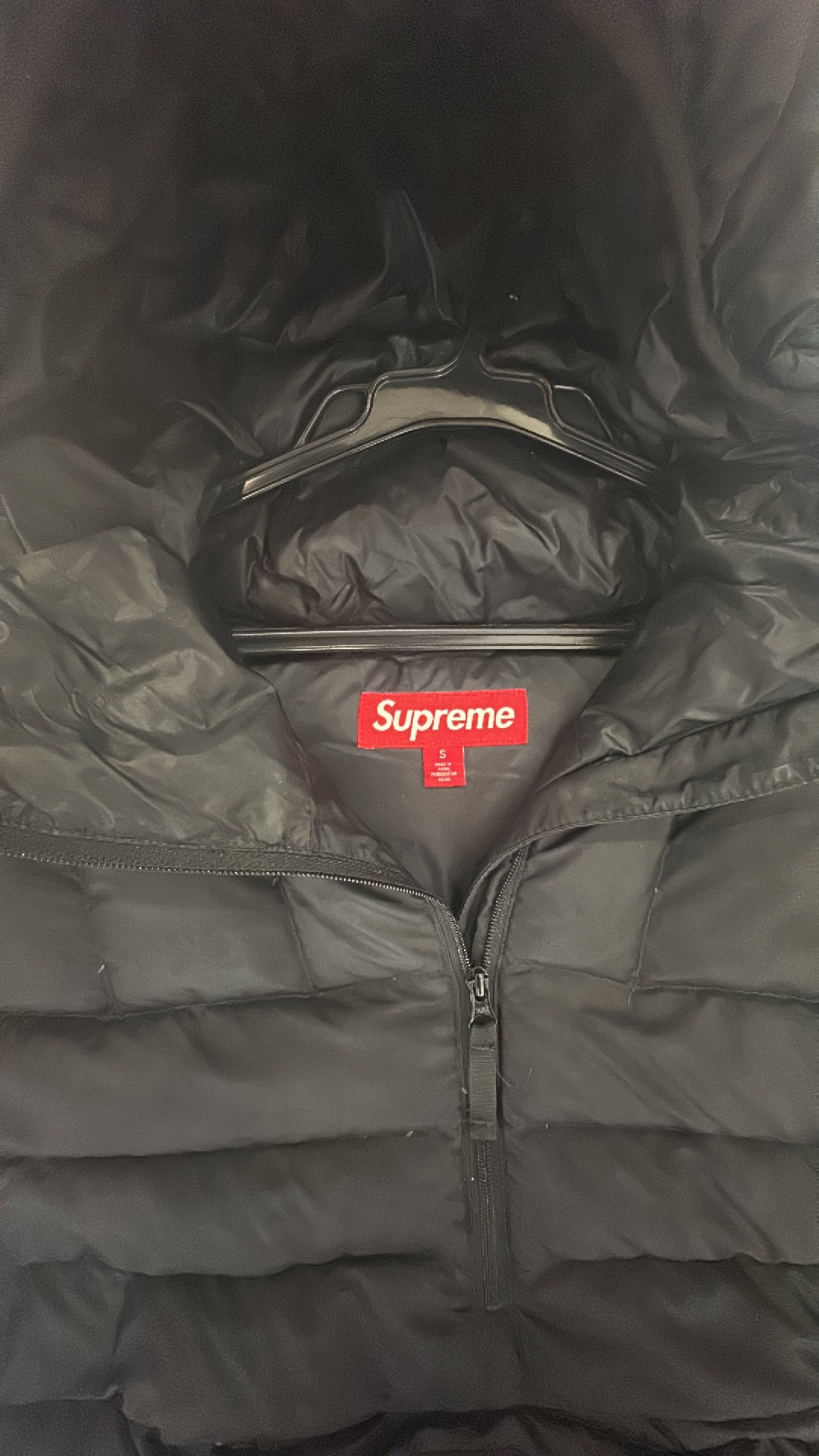 Supreme Micro Down Half Zip Hooded Pullover "Black" (24FW)