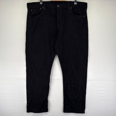 古着 リーバイス Levi's デニム パンツ Gパン 501 ボタンフライ ストレート 5ポケット 大きいサイズ W42 L32 ブラック系 メンズ