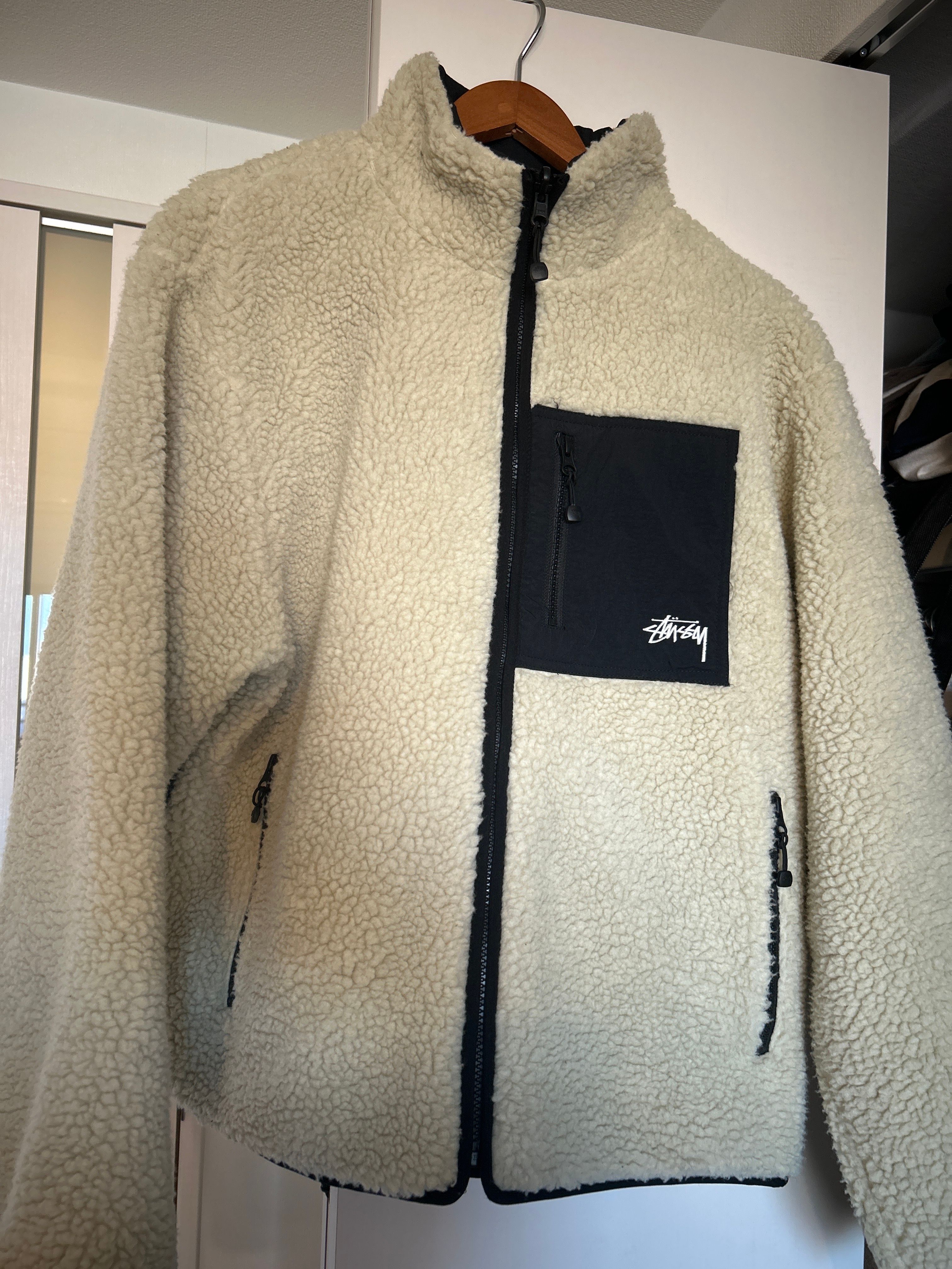 Stussy 8 BALL SHERPA JACKET "Natural" 118498