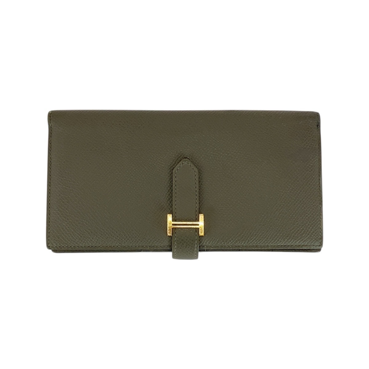 HERMES エルメス ベアンスフレ エトゥープ グレー グレージュ ヴォーエプソン 長財布 ロングウォレット C刻印 506570 【中古】