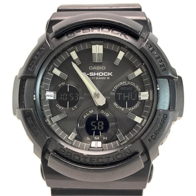 CASIO カシオ G-SHOCK GAW-100B-1AJF ブラック 電波ソーラー メンズ