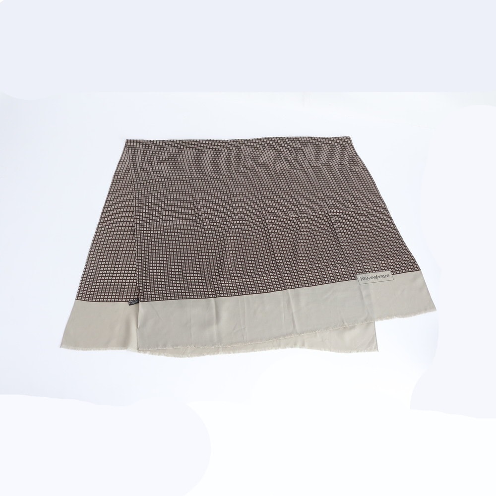 ■極美品 イヴ サンローラン YSL シルク 100％スカーフ