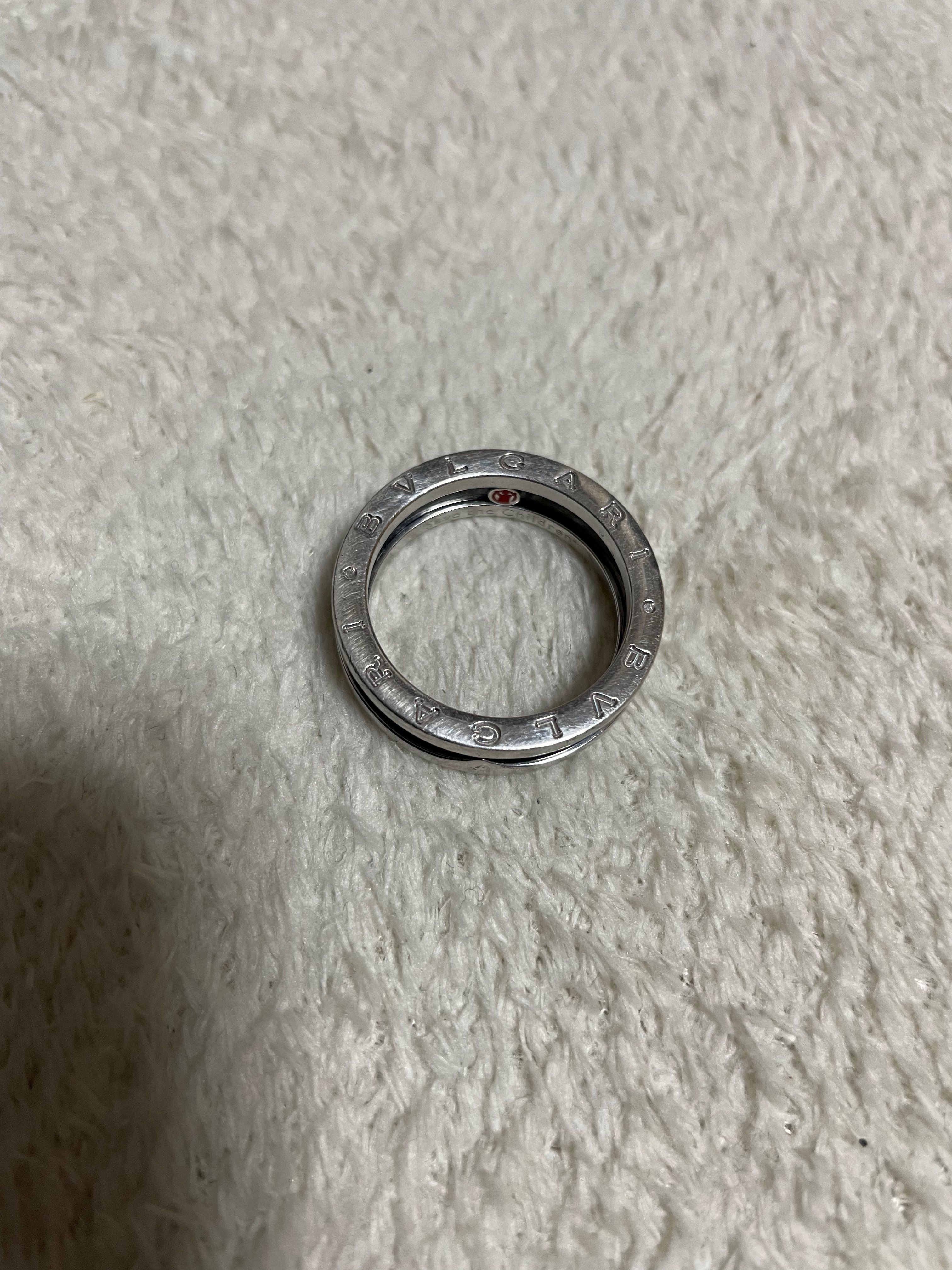 BVLGARI Save The Children Ring "Black/Silver Ceramic"