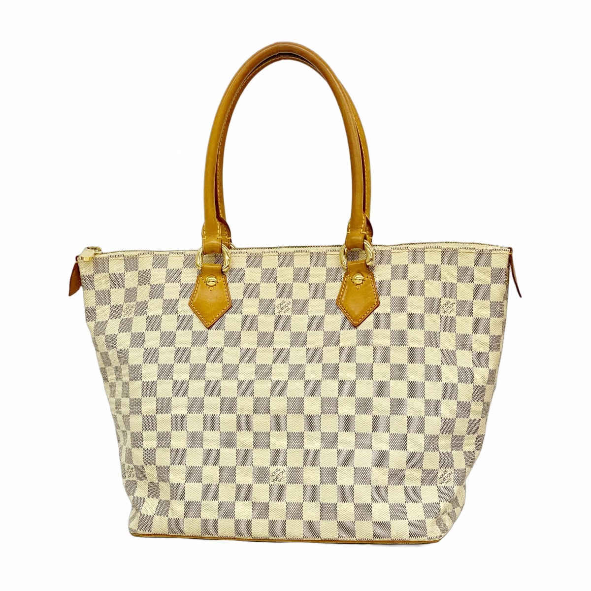 【6dc3115】ルイヴィトン トートバッグ ダミエ・アズール サレヤMM N51185 ホワイト【中古】レディース