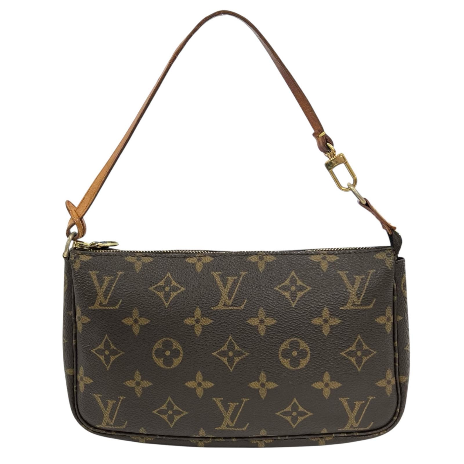 LOUIS VUITTON ルイ・ヴィトン ポシェット・アクセソワール M51980 ポーチ モノグラムキャンバス ブラウン レディース【中古】