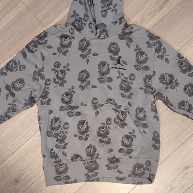 Jordan A ma maniere Allover Print Fleece Hoodie "Obsidian Mist"