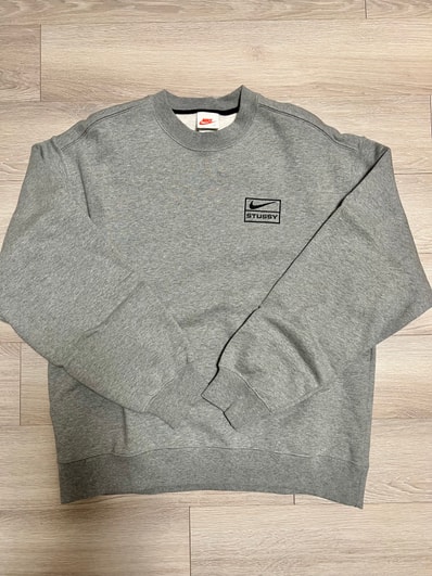Nike x Stussy NRG BR Crew Fleece "Grey"