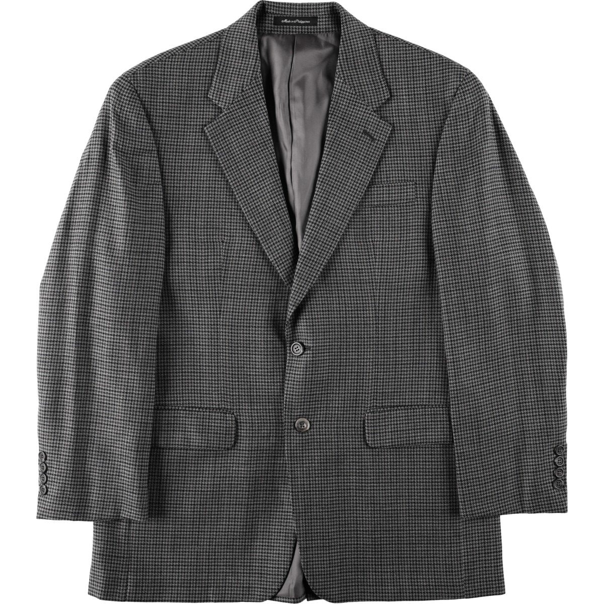 古着 ラルフローレン Ralph Lauren LAUREN ローレン 千鳥格子柄 ウールテーラードジャケット メンズM相当/eaa668039