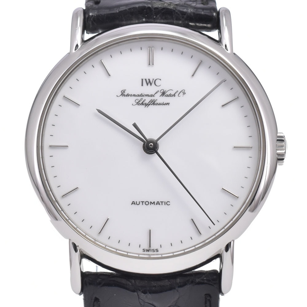 IWC IWC SCHAFFHAUSEN IW351403 ポートフィノ ホワイト 自動巻き メンズ 美品 腕時計 E#149725