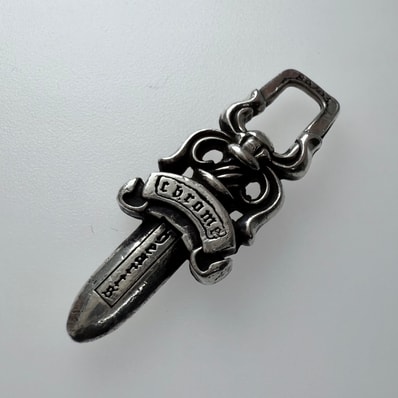 Chrome Hearts #5 Dagger Charm Zip 1 "Silver"