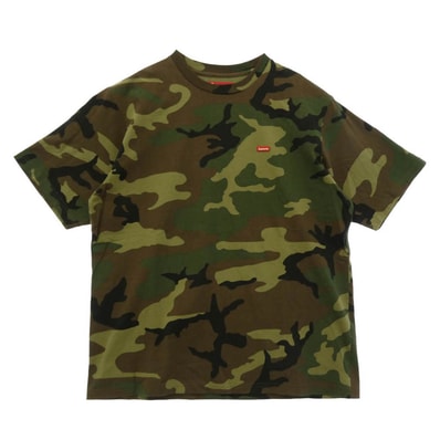 Supreme シュプリーム 25SS small box tee camo スモールボックスロゴ カモ 半袖 Tシャツ カーキ系 M【中古】