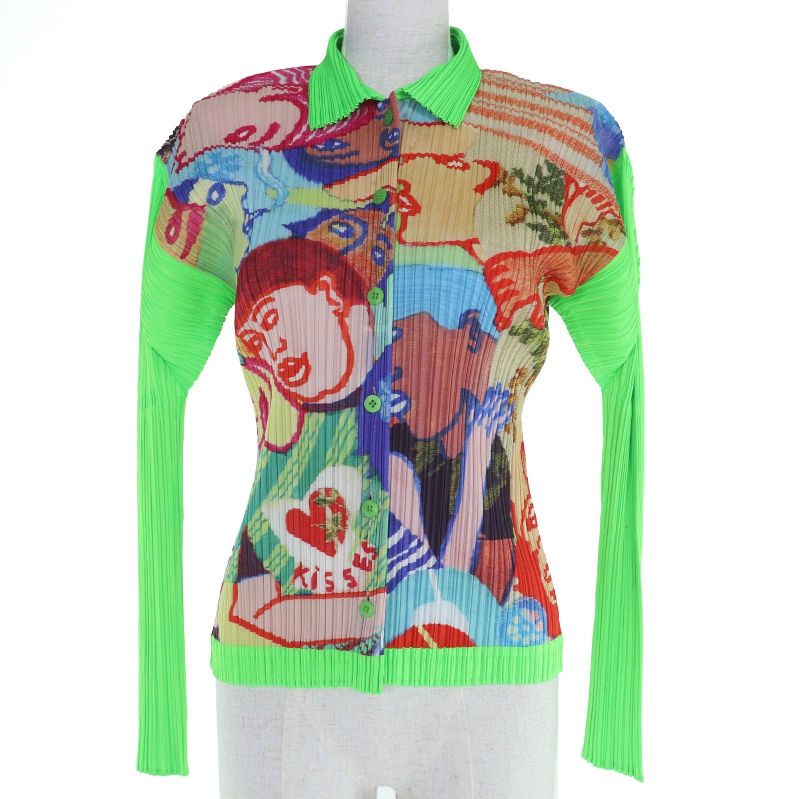 美品 プリーツプリーズ イッセイミヤケ 長袖シャツ 3 PP12-JJ221