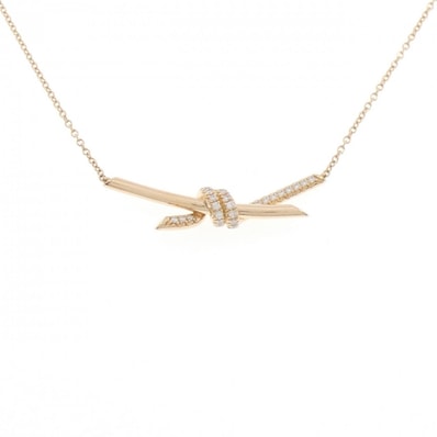 ティファニー ノット ネックレス 0.25CT