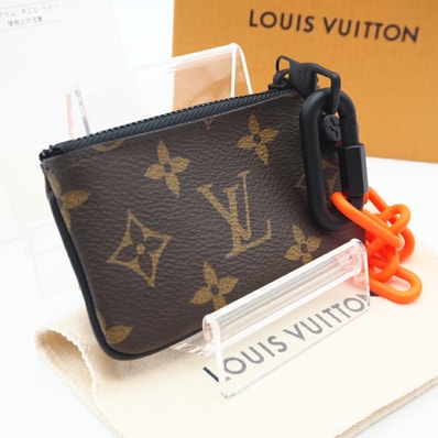 極美品 LOUIS VUITTON ルイ・ヴィトン モノグラム ソーラーレイ ソーラーレイ ポシェット クレ M44487 コインケース ブラウン コーティングキャンバス レディース