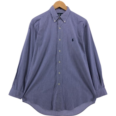 古着 ラルフローレン Ralph Lauren YARMOUTH ギンガムチェック 長袖 ボタンダウンチェックシャツ メンズXL相当/eaa539066
