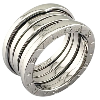 ブルガリ B-zero.1 ビーゼロワン 4バンド リング 指輪 13号 18金 K18ホワイトゴールド レディース BVLGARI 中古