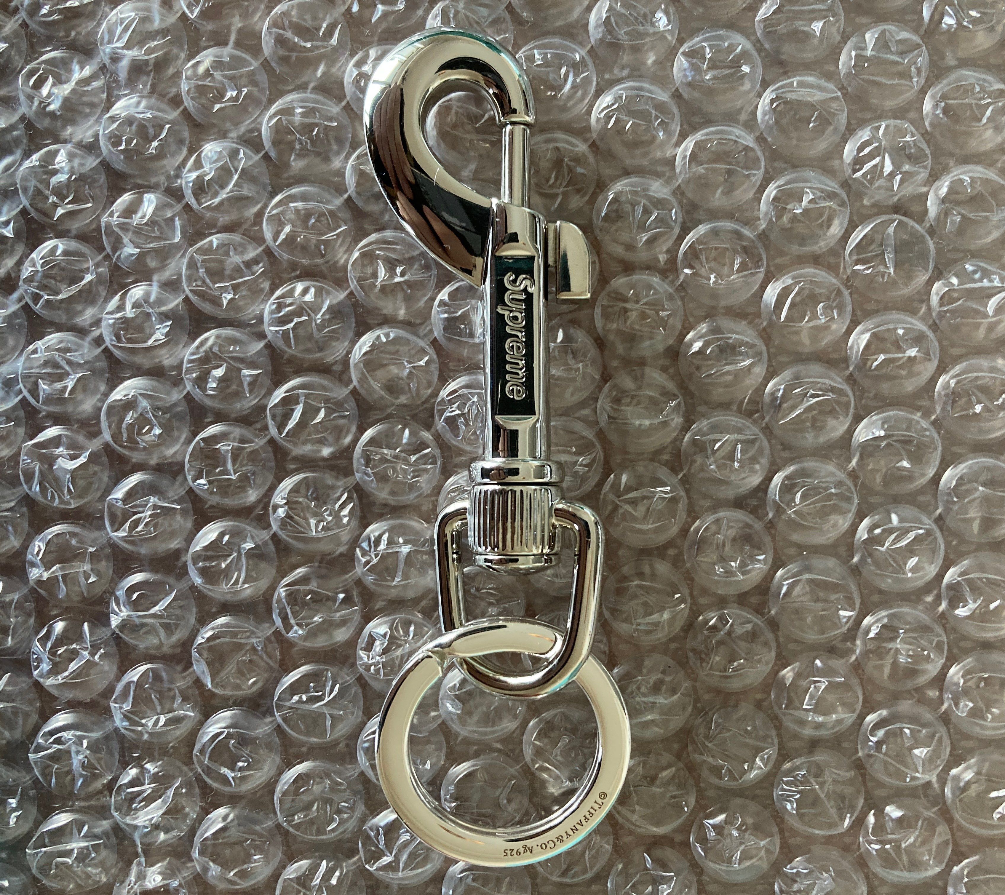 Supreme / Tiffany & Co. Return to Tiffany Oval Tag Keyring "Silver"
