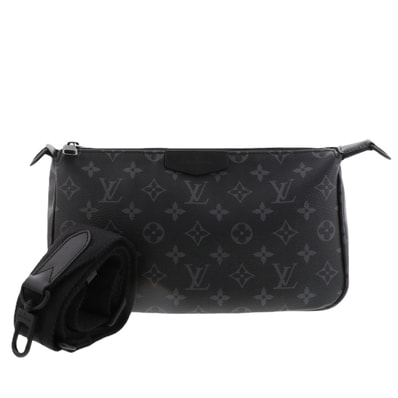 【値下げ】 LOUIS VUITTON ルイ・ヴィトン ポシェット アクセソワール XL ショルダーバッグ M11741 モノグラムエクリプス ブラック メンズ【中古】