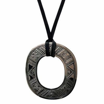 美品 エルメス ネックレス トゥアレグ シルバー メンズ