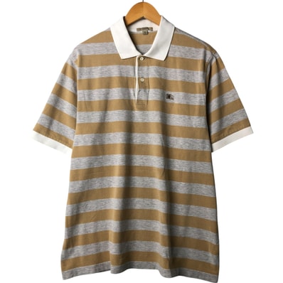 古着 バーバリー Burberry's BURBERRYS LONDON 半袖 ボーダー ポロシャツ メンズXL相当/eaa561390