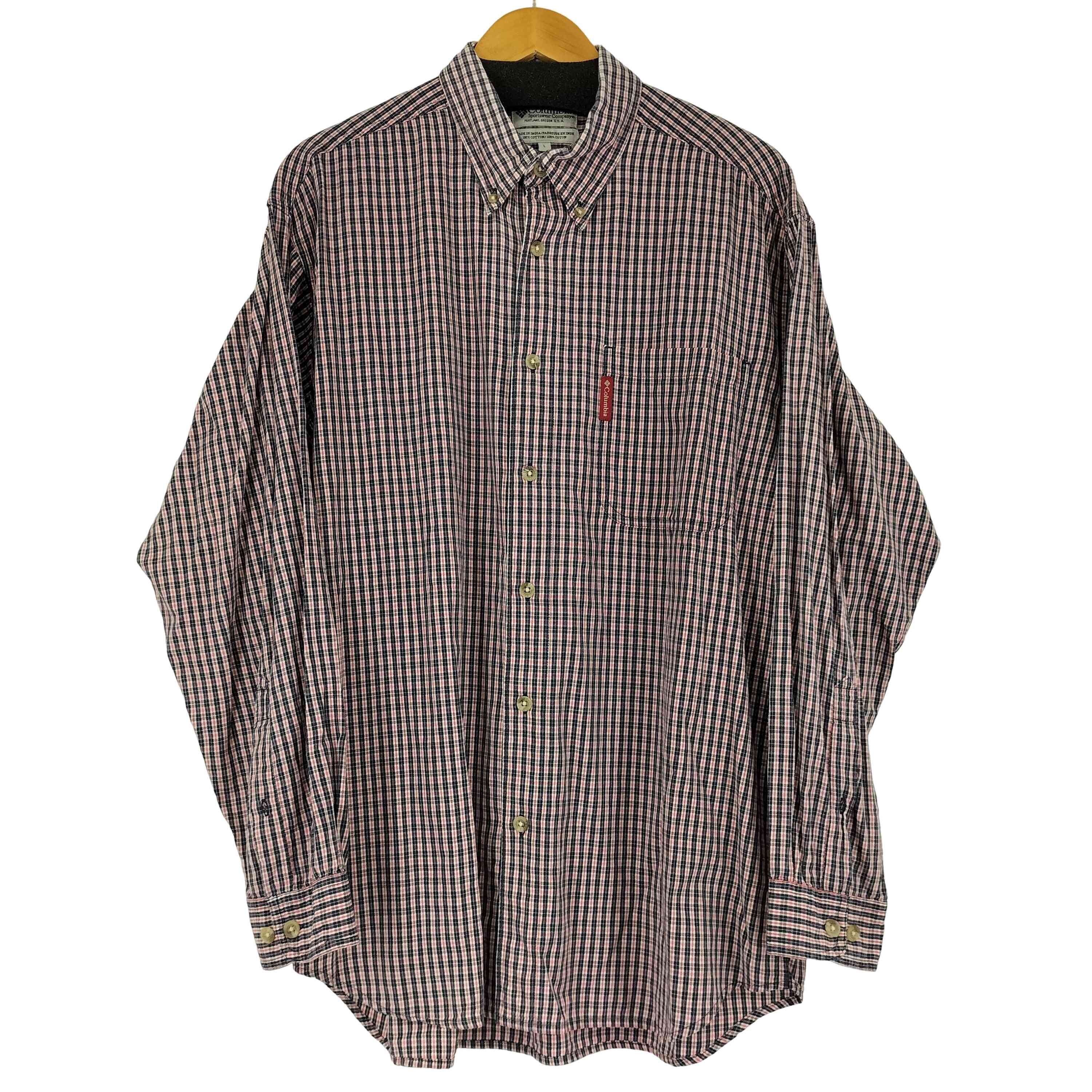 00s チェック柄 L/S ボタンダウンシャツ【1137214674051】