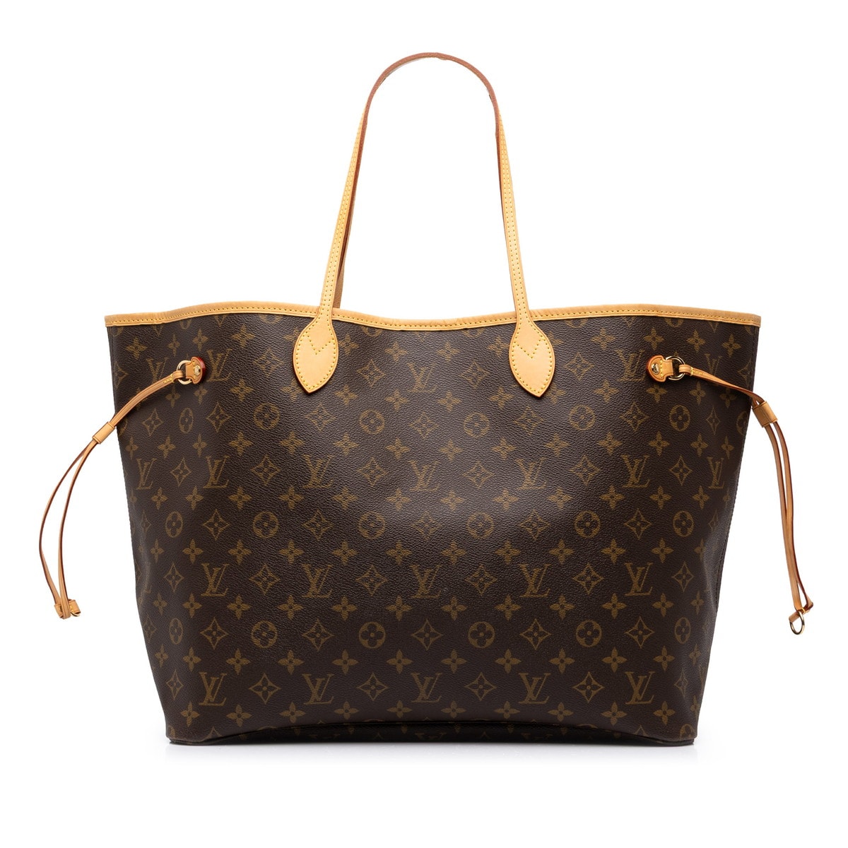ルイ ヴィトン モノグラム ネヴァーフルGM トートバッグ ショルダーバッグ M40157 ブラウン PVC レザー レディース LOUIS VUITTON 中古