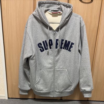 Supreme Arc Thermal Zip Up Hooded Sweatshirt "Heather Grey"