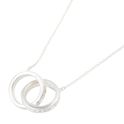 ティファニー TIFFANY&CO インターロッキング サークルネックレス ネックレス ジュエリー シルバー925 レディース シルバー系 【中古】
