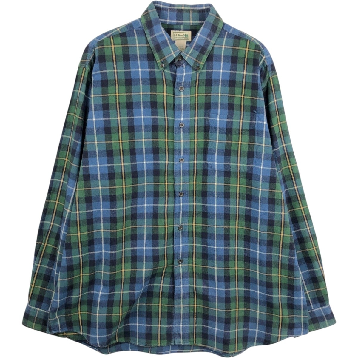 古着 エルエルビーン L.L.Bean 長袖 ボタンダウン フランネルチェックシャツ メンズXL相当/eaa666094