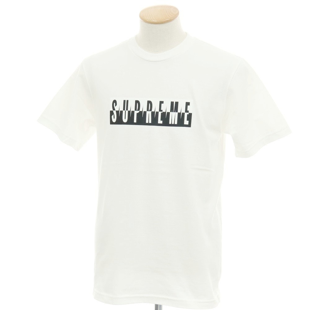 【中古】シュプリーム Supreme 2025年秋冬 Split Tee コットン クルーネック 半袖Tシャツ ホワイト【サイズS】【メンズ】