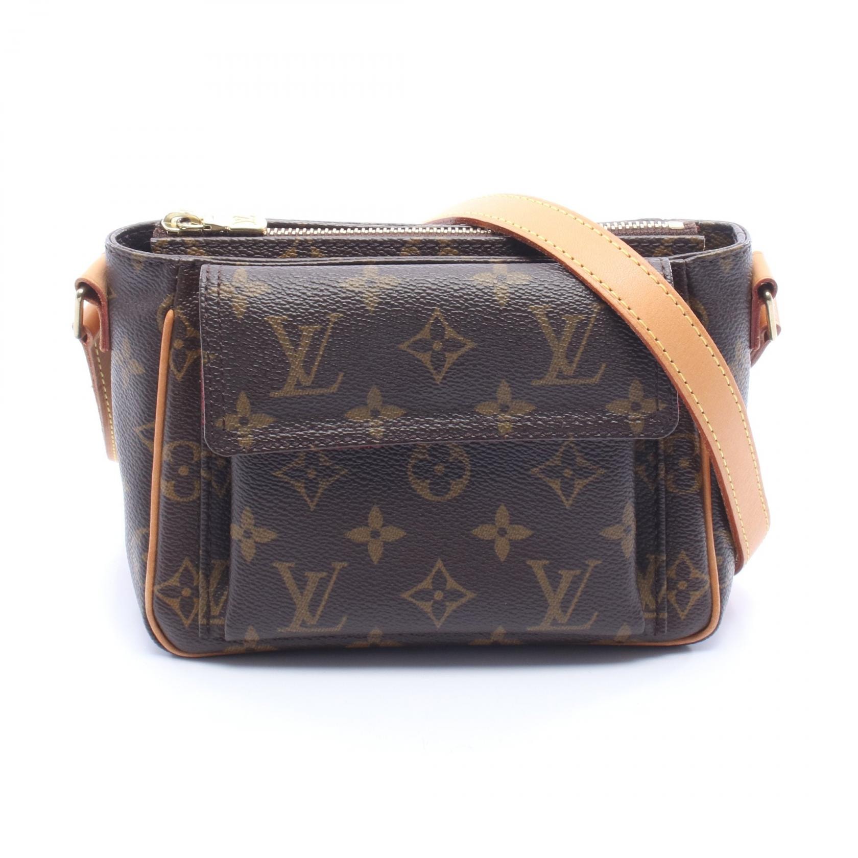 ルイ・ヴィトン LOUIS VUITTON ヴィバシテPM ショルダーバッグ バッグ PVCコーティングキャンバス レザー モノグラム レディース ブラウン系 M51165 【中古】