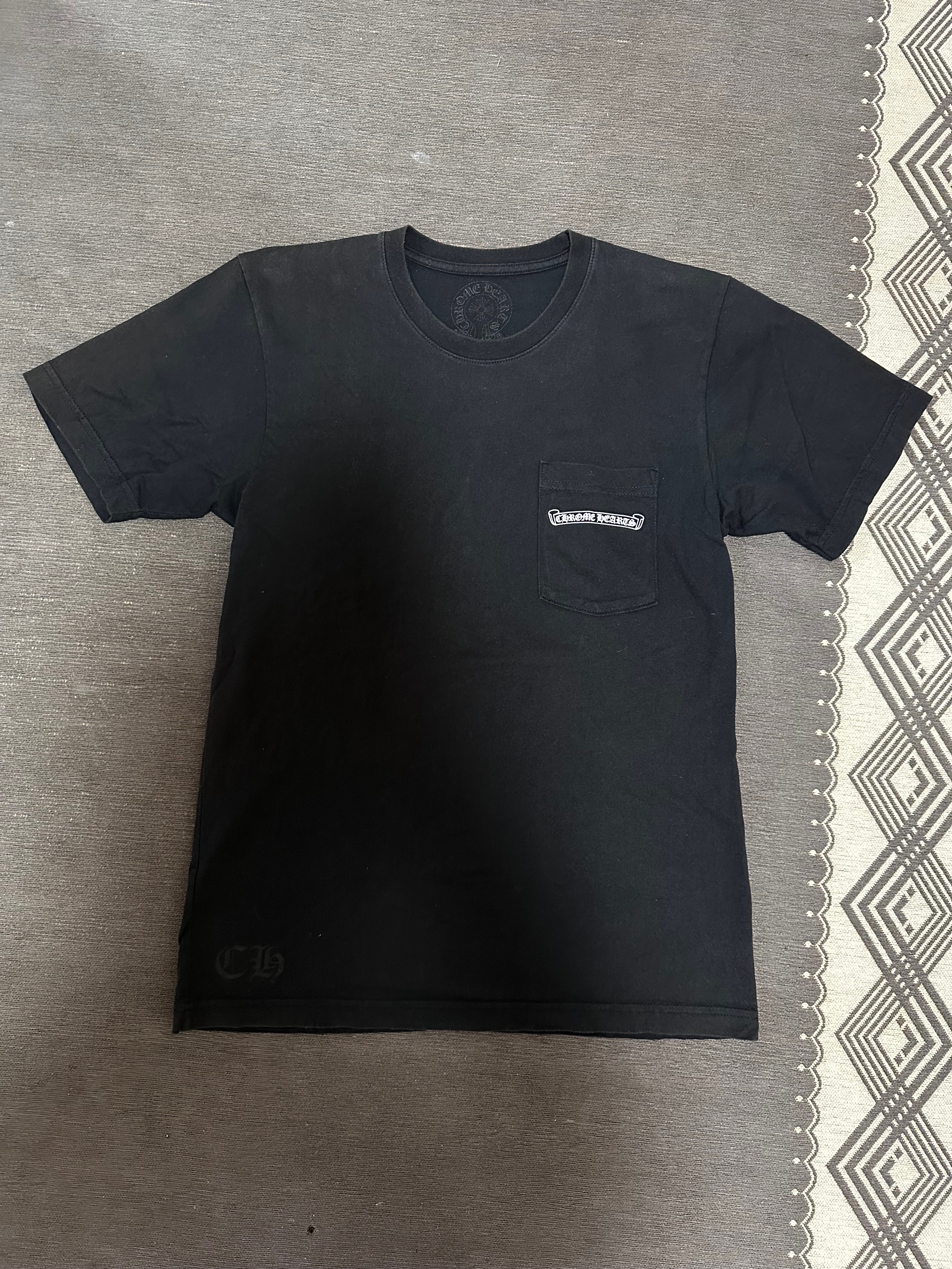 Chrome Hearts Scroll Label Back Arche Logo T-Shirt "Black"