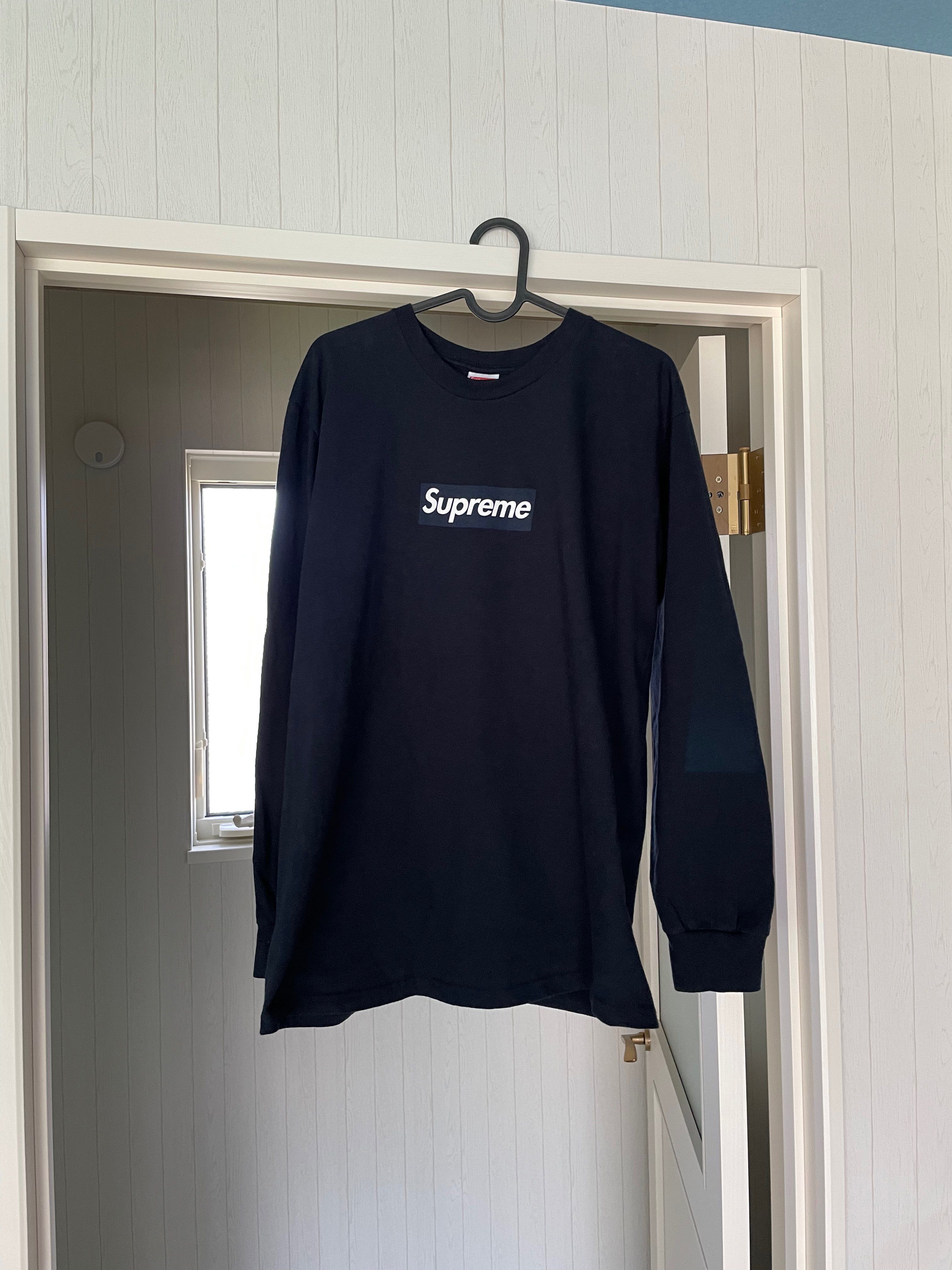 Supreme Box Logo L/S Tee "Navy"