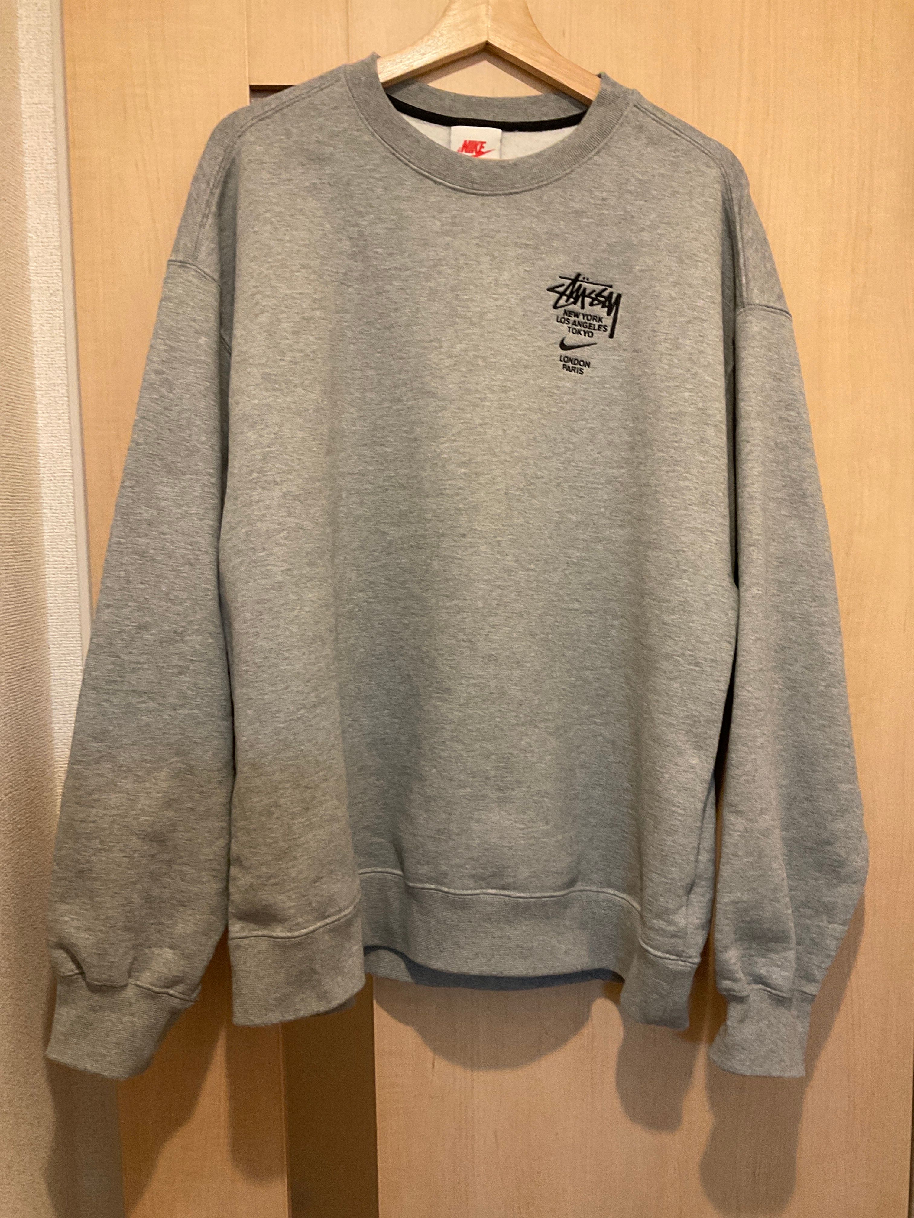 Nike x Stussy International Crewneck Sweatshirt (US Size) "Grey" DC4198-050