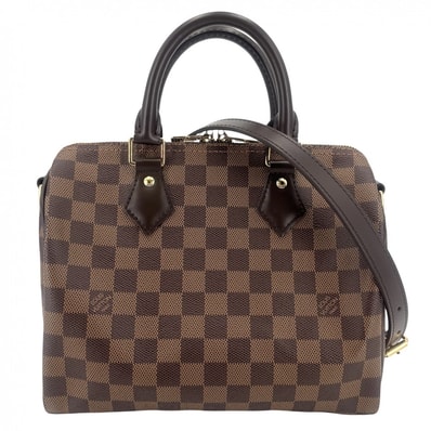 LOUIS VUITTON ルイヴィトン 2WAY スピーディバンドリエール 25 ハンドバッグ ショルダーバッグ 肩掛け N40575 ダミエキャンバス ブラウン 茶 ゴールド金具 レディース 美品【中古品】