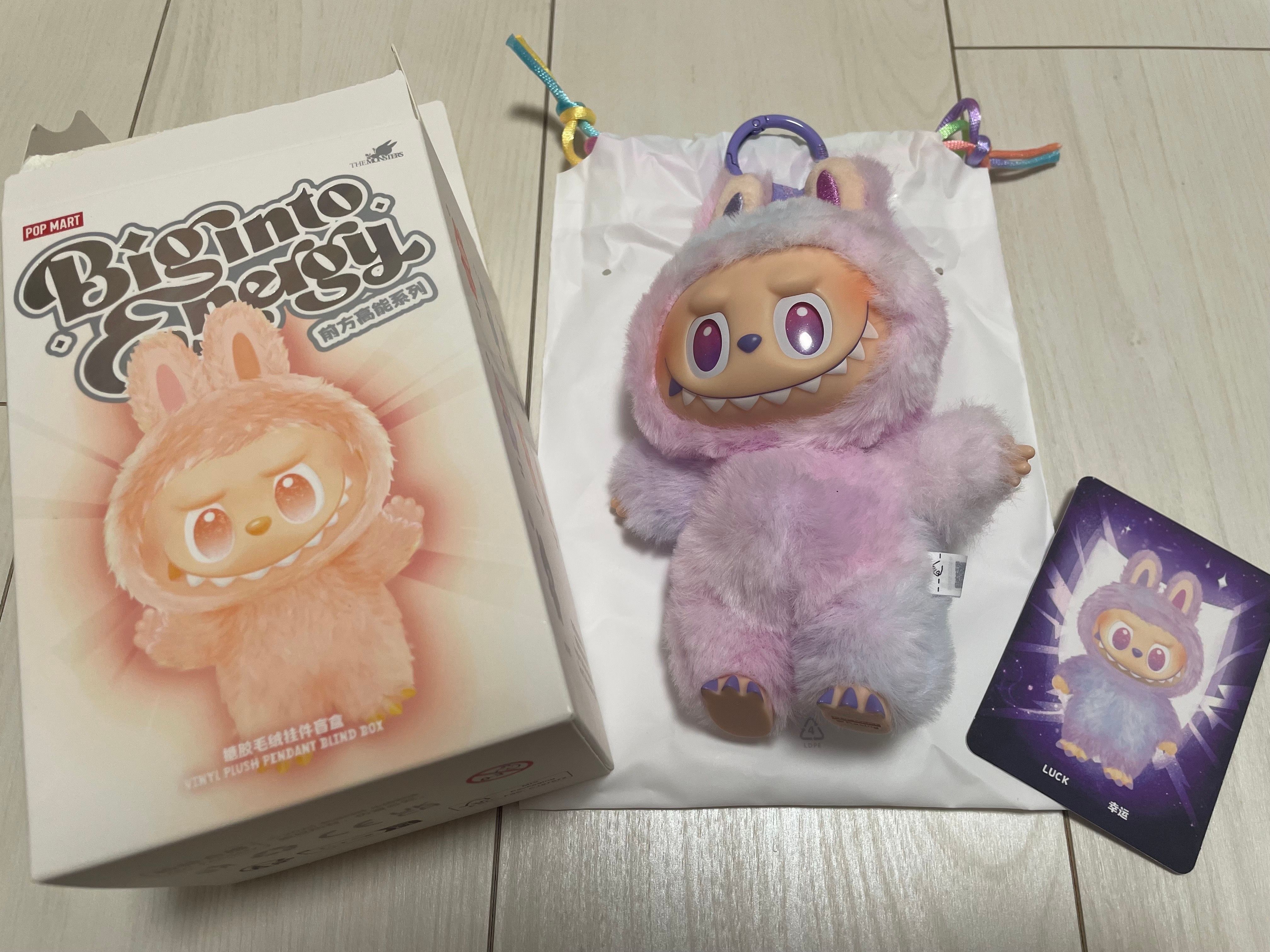 POP MART THE MONSTERS (LABUBU) Big into Energy Series Plush Pendant LUCK