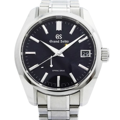 ★最終価格★SALE【6wid0262】セイコー グランドセイコー ヘリテージコレクション スプリングドライブ SBGA375/9R65-0CV0 ネイビー文字盤【中古】腕時計 メンズ