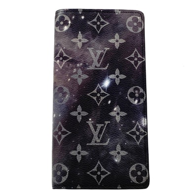 LOUIS VUITTON ルイ・ヴィトン ポルトフォイユ プラザ 長財布 M63871 モノグラム ブラック グレー メンズ【中古】