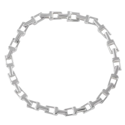 TIFFANY&Co. ティファニー ティファニーT ナロー チェーン ブレスレット スターリングシルバー シルバー【中古】