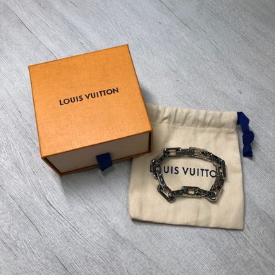 Louis Vuitton Chain Monogram Bracelet "Silver"