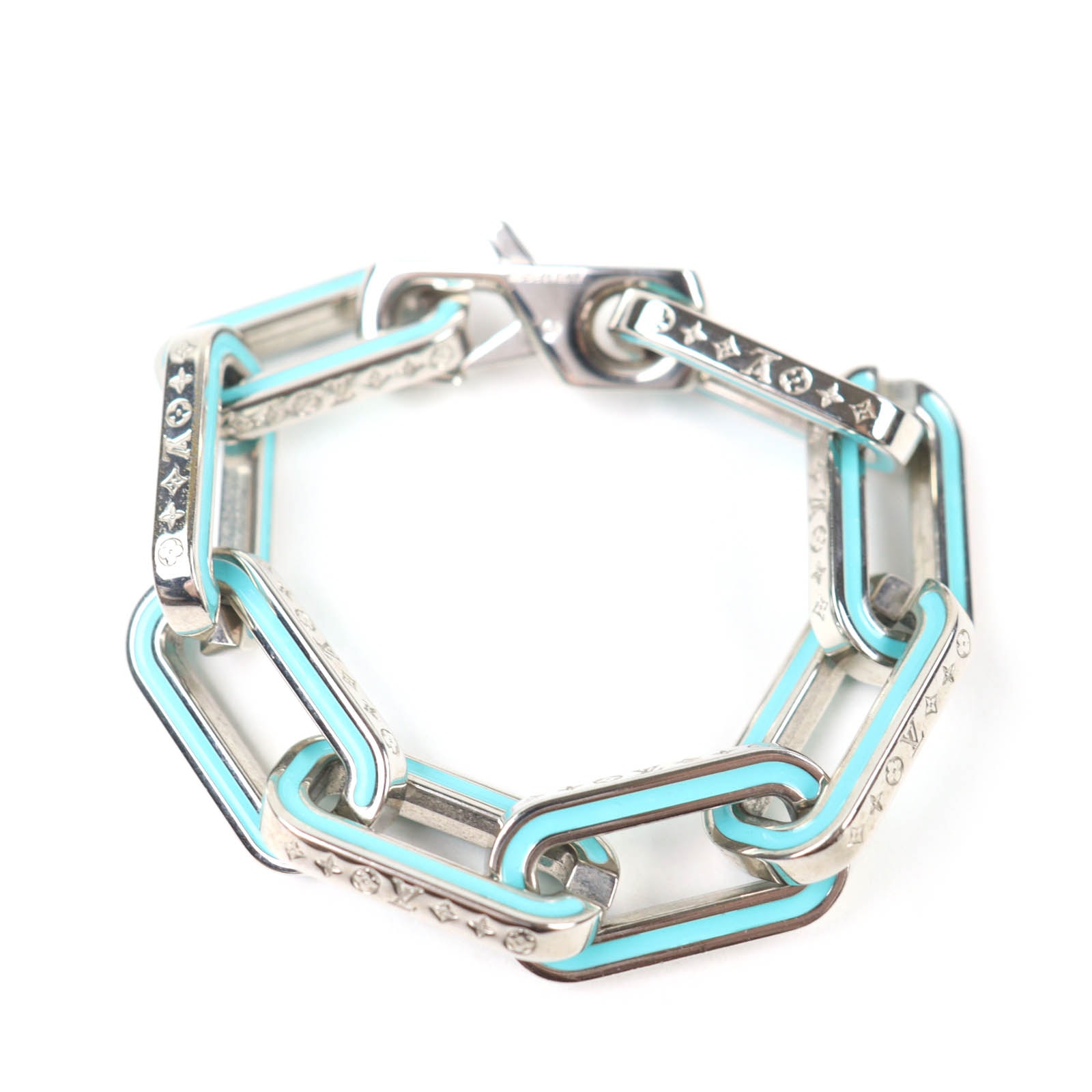 美品 ルイヴィトン ブレスレット ブラスレモノグラム リンクス M M80195