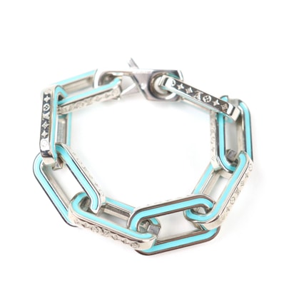 美品 ルイヴィトン ブレスレット ブラスレモノグラム リンクス M M80195