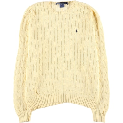 古着 ラルフローレン Ralph Lauren RALPH LAUREN SPORT ケーブル編み コットンニットセーター レディースXL相当/eaa599343