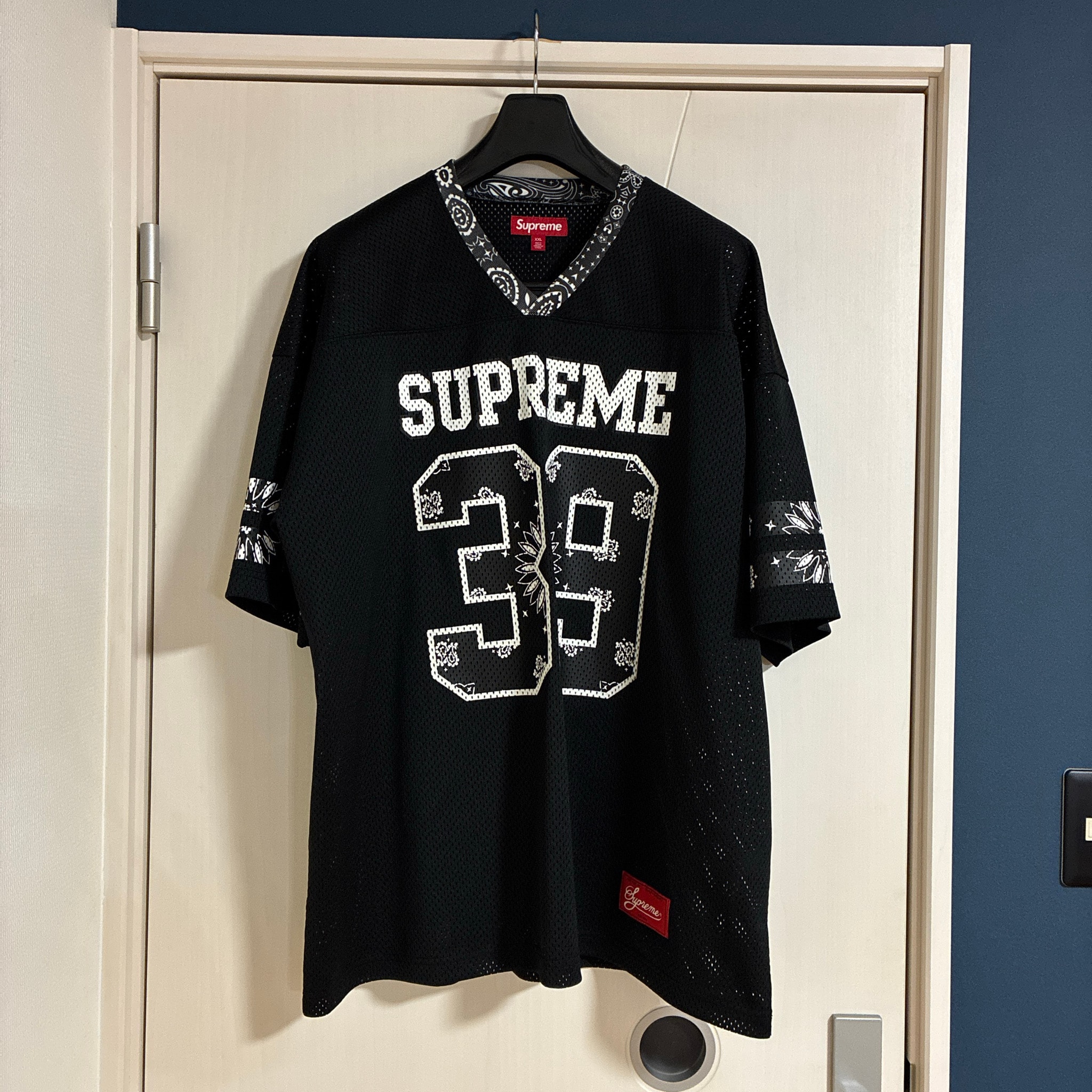 Supreme Bandana Football Jersey "Black"