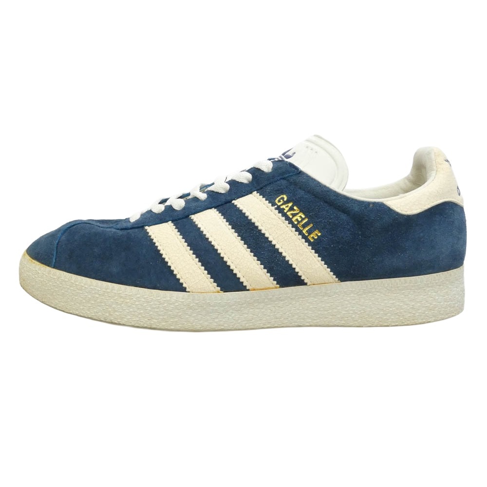 adidas アディダス 034879 観賞用 95年製 GAZZELLE 2 ガゼル ガッツレー2 スエード スニーカー ネイビー系 ホワイト系 26cm【中古】